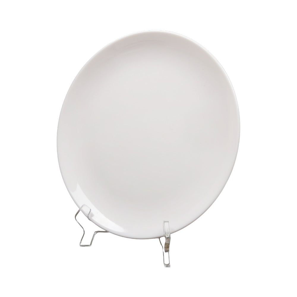 DINNER PLATE MOON PEARL WHITE