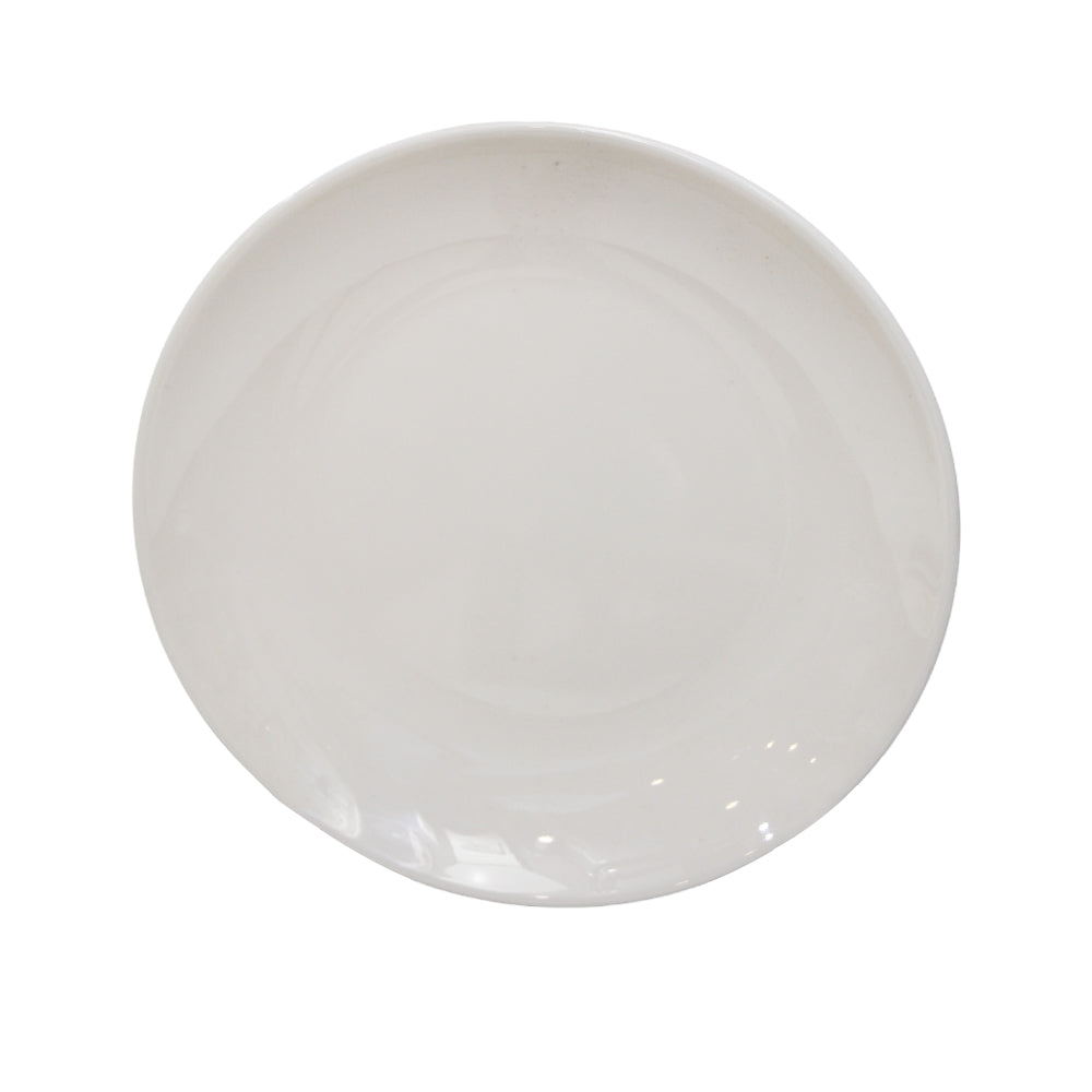 PLATE DEEP LARGE MOON PEARL WHITE