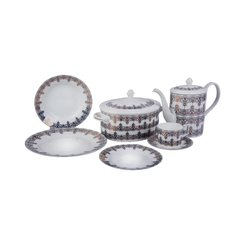 DINNER SET BONE CHINA 85PC LL175