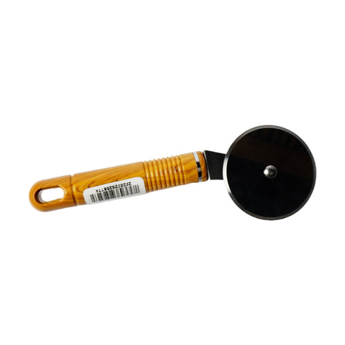 PIZZA CUTTER ROUND WOODEN HANDLE SMALL CC034W038