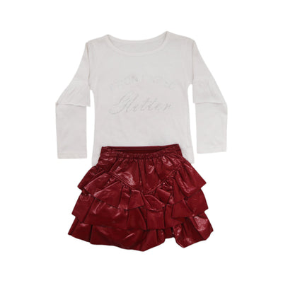 GIRLS L/S 2PC SKIRT SUIT 005 TW-20 2-3 YEAR