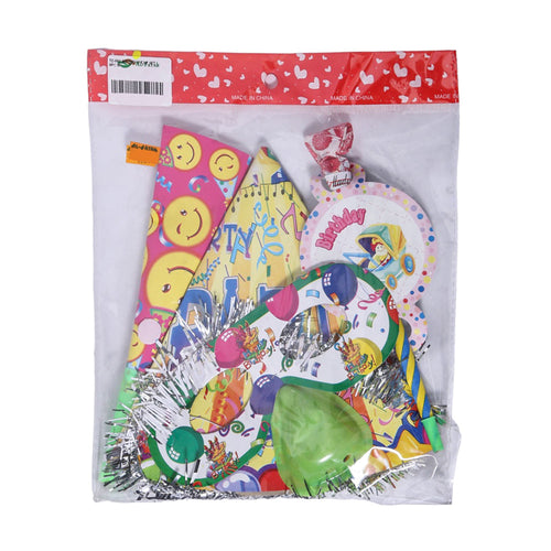 Tz-002 Birthday Cap Set 4Pc Ir