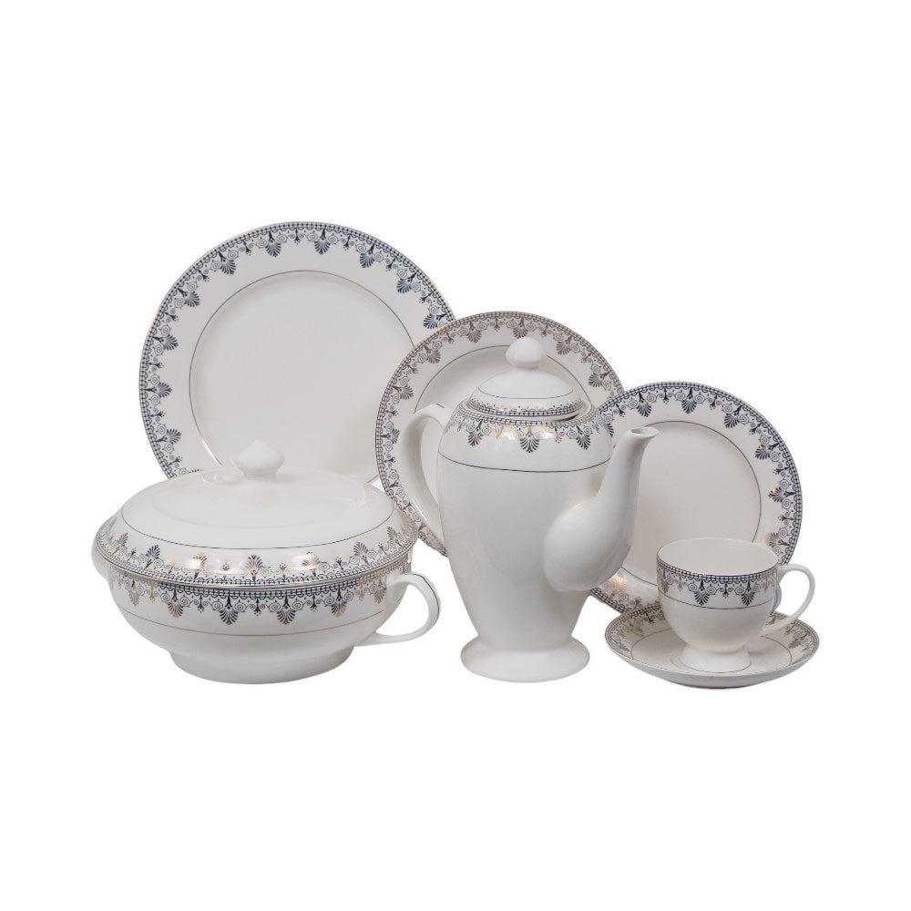 DINNER SET BONE CHINA 61PC FD002AW