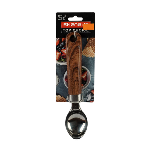 ICE CREAM SCOOP DARK WOODEN M06A-16