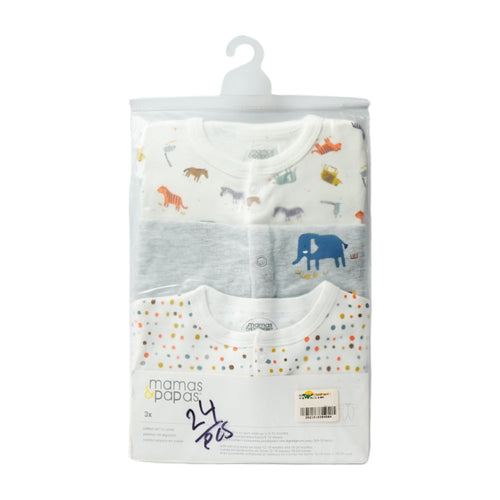 BOYS L/S 3PC SLEEP SUIT M & P IR SU-21 6-9M