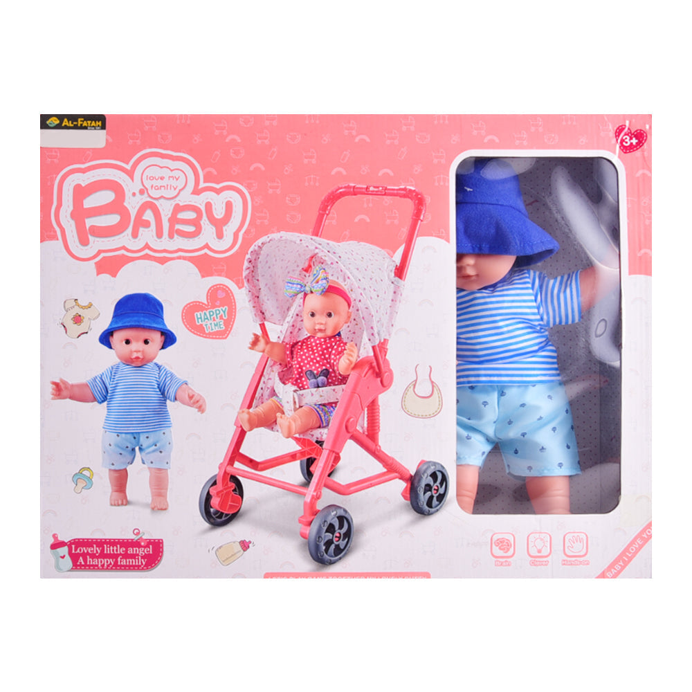 7121-1 LOVELY BABY DOLL W STROLLER (2+ YEAR) A.I