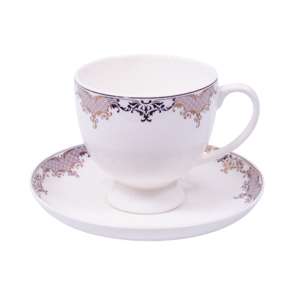 CUP & SAUCER BONE CHINA MORE & MORE FD006 AW (Pack of 6)