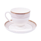 CUP & SAUCER BONE CHINA MORE & MORE FD002 AW (Pack of 6)