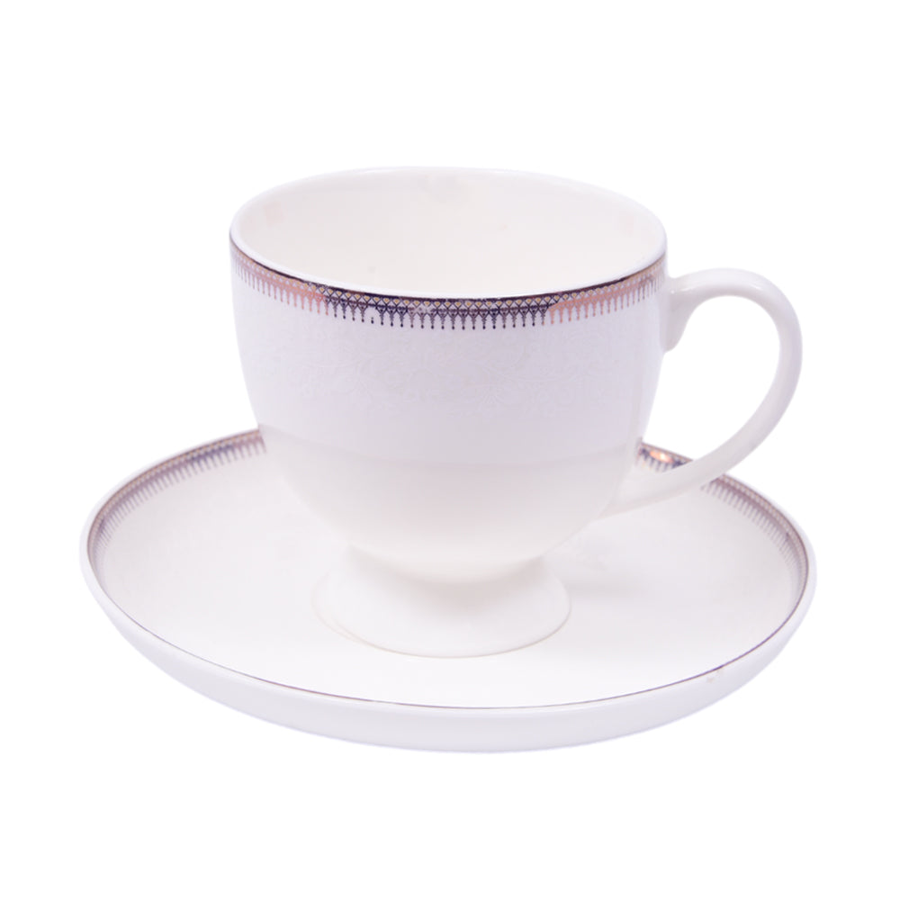 CUP & SAUCER BONE CHINA MORE & MORE FD012 AW (Pack of 6)
