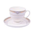 CUP & SAUCER BONE CHINA MORE & MORE FD003 AW (Pack of 6)