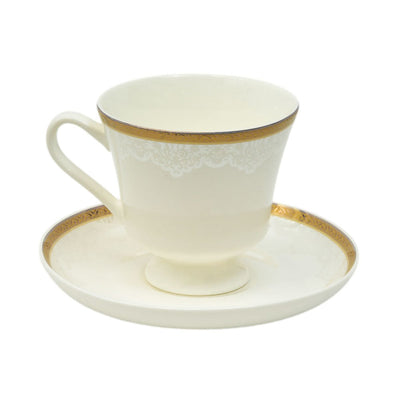 CUP & SAUCER BONE CHINA JH002 TMC (Pack of 6)