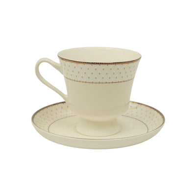 CUP & SAUCER BONE CHINA JH009 TMC (Pack of 6)