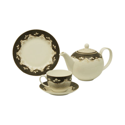 TEA SET BONE CHINA 24PC T18389A