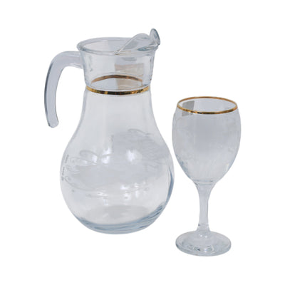 WATER SET 7PC PSB HAND CUT GOLD IMPERIAL 96931-00602