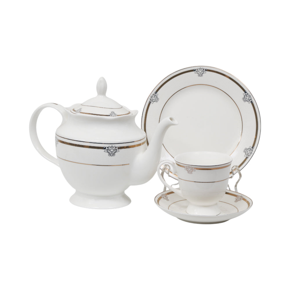 TEA SET 24 PC BONE CHINA HS003 AW