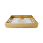 TRAY SET 2PC WOODEN SQUARE IR 2835-47