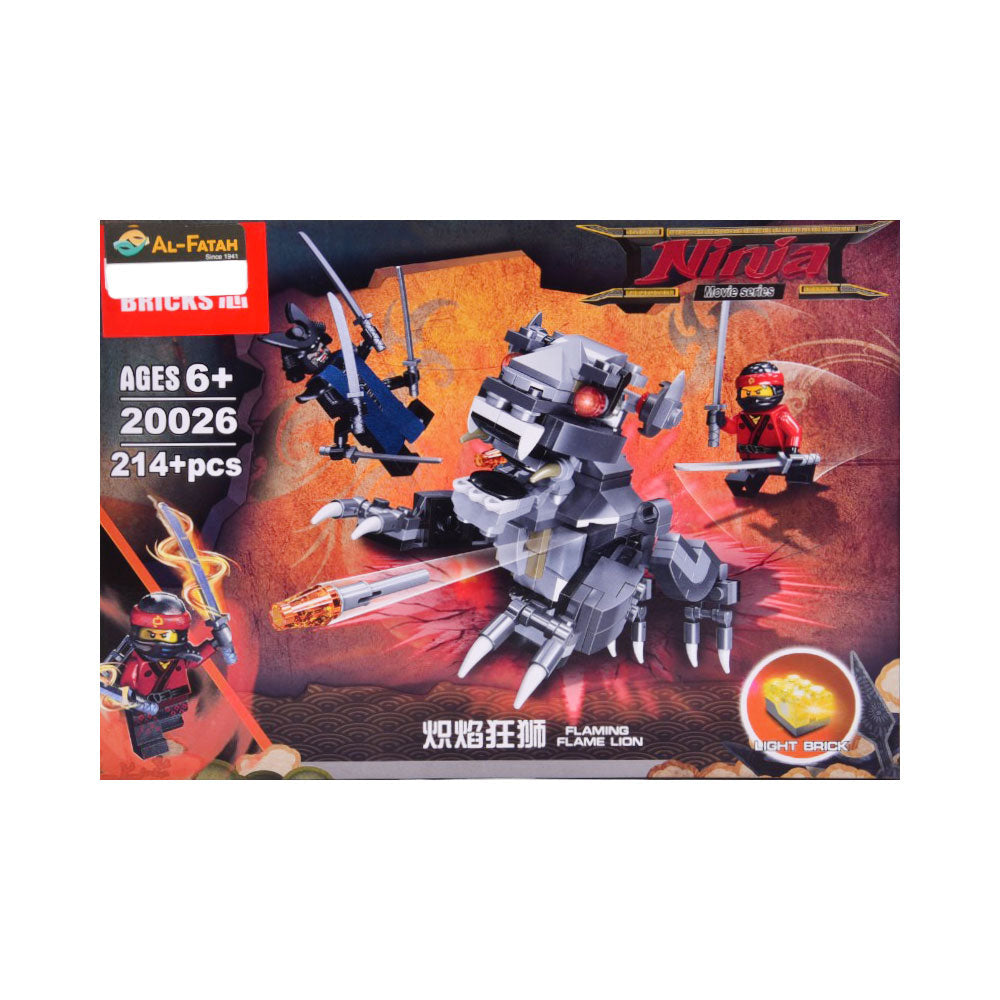 20026 JISI NINJA FLAMING BLOCKS 214PCS