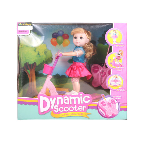 5078E DOLL W DYNAMIC SCOOTER IR (3+ YEAR)
