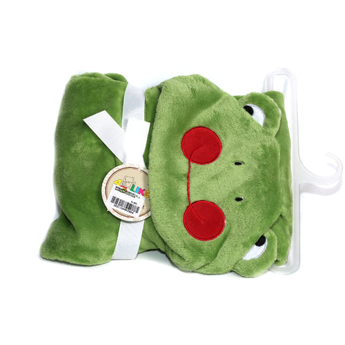 BABY FLEECE WRAPPING SHAWL HOODED 4059