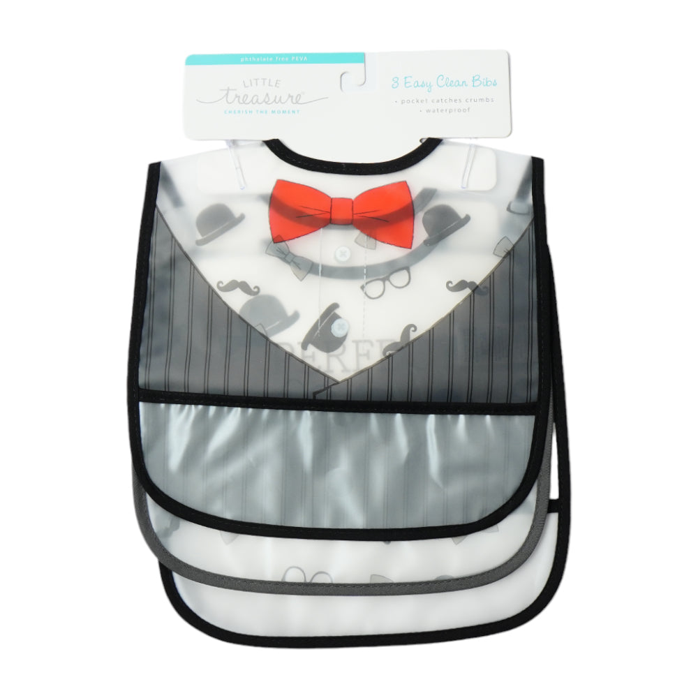 BABY PLASTIC BIB 3PC SET IR 75558CH MW-21