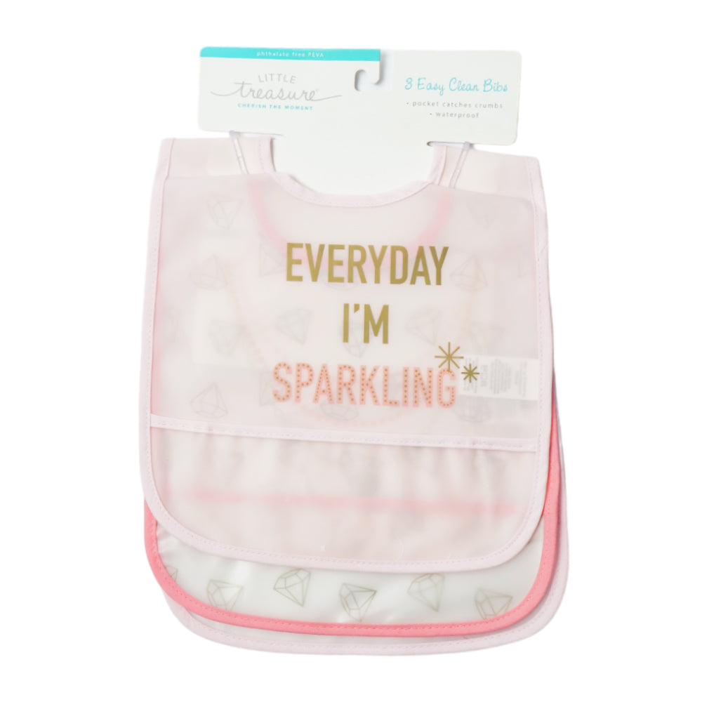 BABY PLASTIC BIB 3PC SET IR 75561CH MW-21