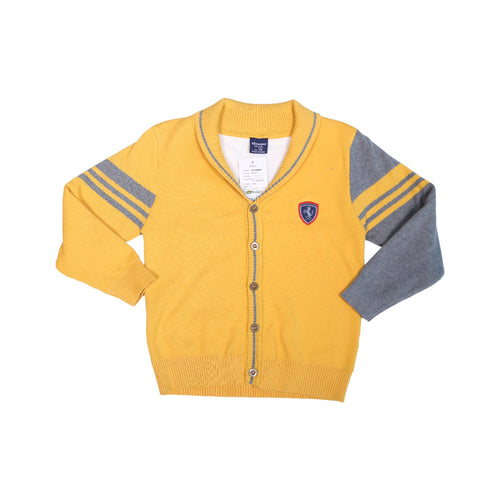 BOYS L/S CARDIGAN SWEATER IR T-7127 MW-21 5-6 YEAR