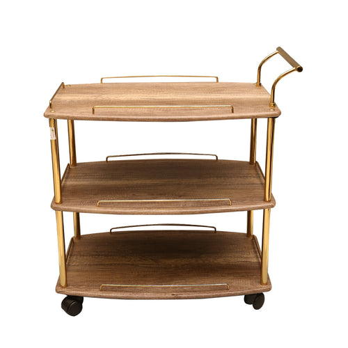 Tea Trolley State Khaki Golden