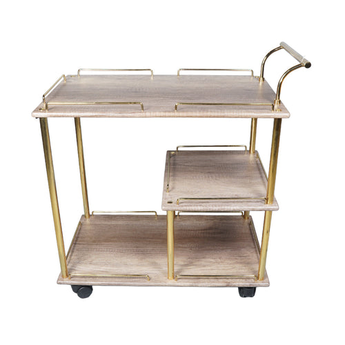 Tea Trolley New State Khaki Golden