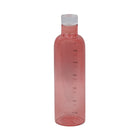 WATER BOTTLE GLASS TIME MARKER 560 ML PINK