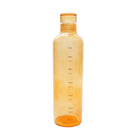WATER BOTTLE GLASS TIME MARKER 560 ML ORANGE
