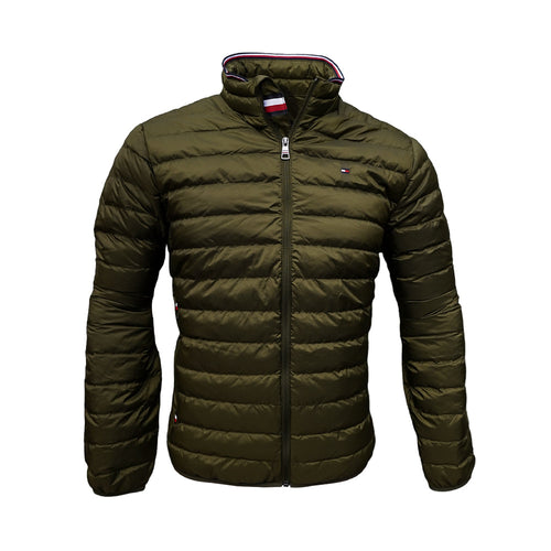 TH MEN L/S PUFFER JACKET 78J6192-701 GRN M (IR)