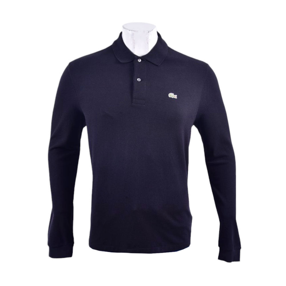 LAC MEN L/S POLO SHIRT L1312-031 BLK L (IR)