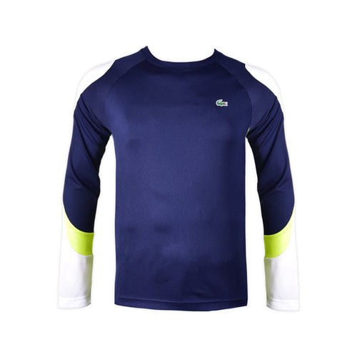 LAC MEN L/S R- NECK SHIRT TH9419-692 NVY M ( IR )