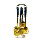 KITCHEN TOOL SET CERAMIC 7PC IR BLUE