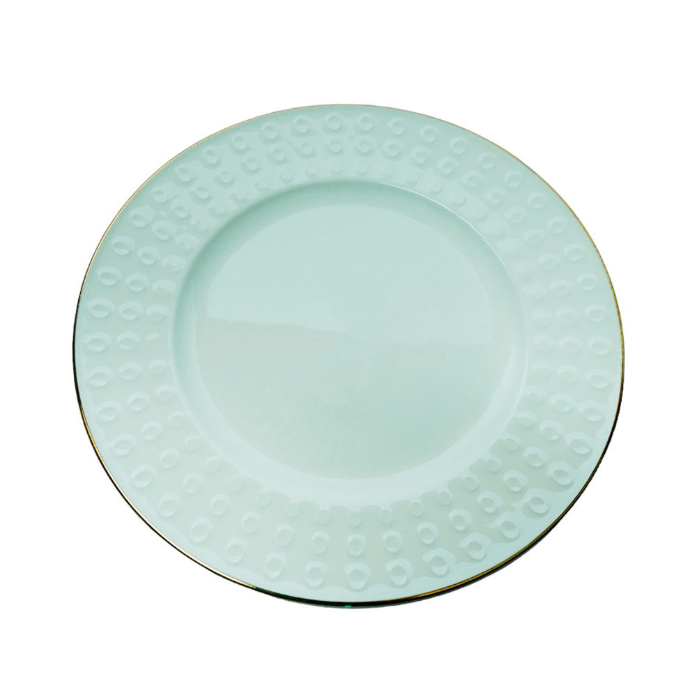 PLATE QUARTER 7.5INCH IR CIRCLE EMBOSSED A