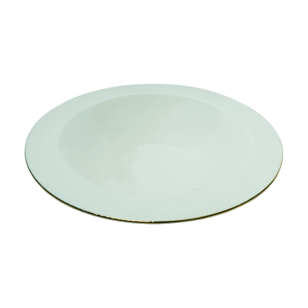 PLATE DEEP 9INCH IR ZEBRA EMBOSSED