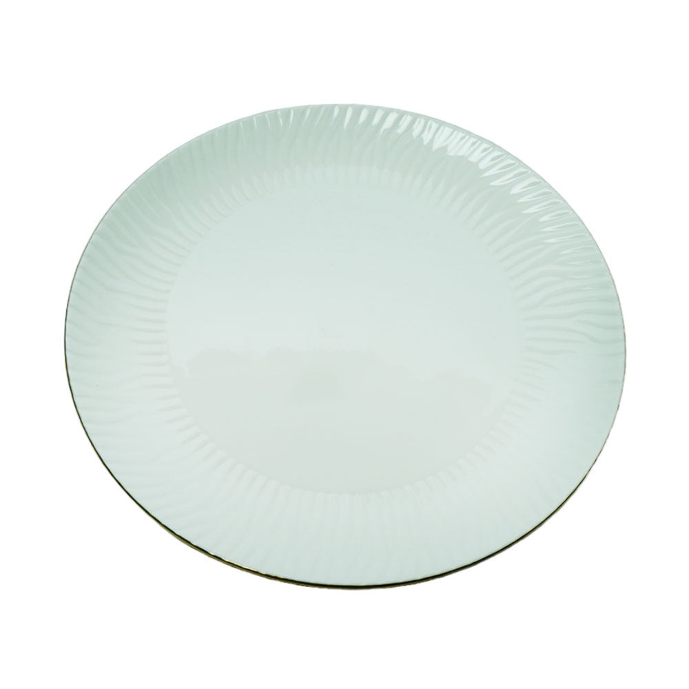 PLATE QUARTER 9INCH IR ZEBRA EMBOSSED B