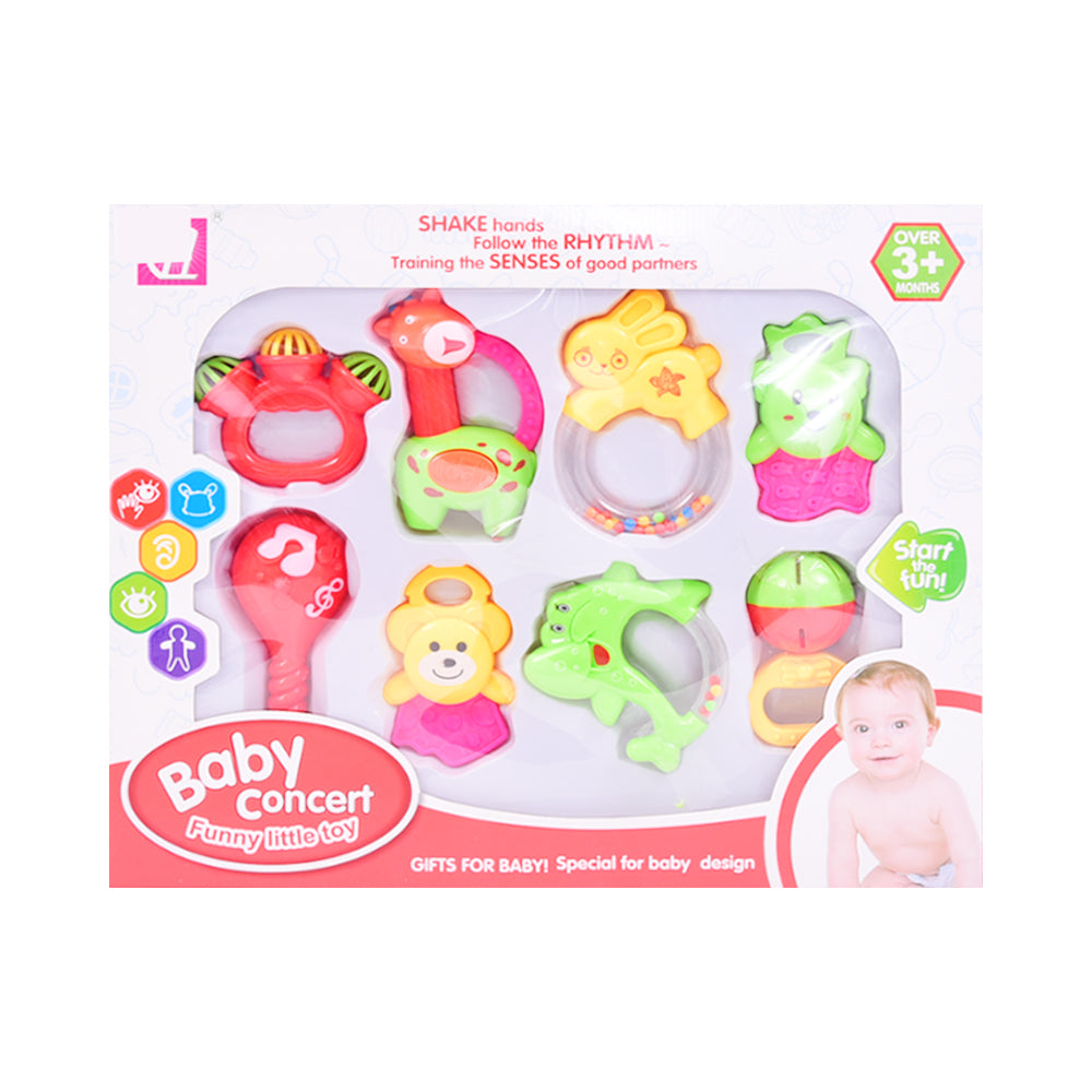D11 BABY RATTLE SET 8PC A.I