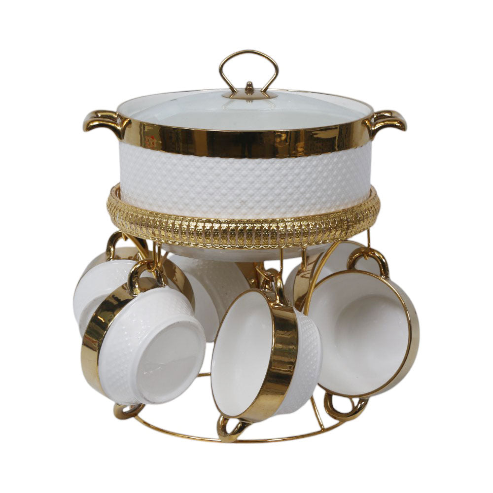 SOUP SET 9PC CERAMIC IR S171-2