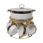 SOUP SET 9PC CERAMIC IR S171-2
