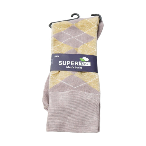 SUPER SOCKS ARGYLE P1(CAMEL)