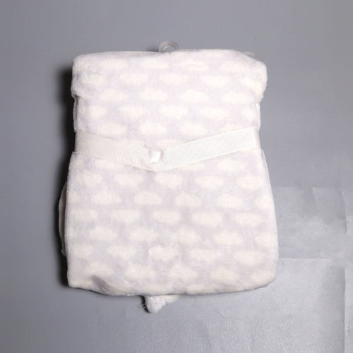 BABY FLEECE WRAPPING SHAWL HOODED IR MS-22 16506