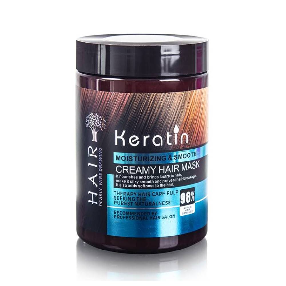 KERATIN CREAMY HAIR MASK MOISTURIZING & SMOOTH 500ML