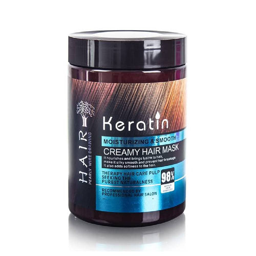 KERATIN CREAMY HAIR MASK MOISTURIZING & SMOOTH 500ML