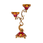 CANDLE STAND CRYSTAL BRASS IR H-C36-6002A EAC-151B1-C59