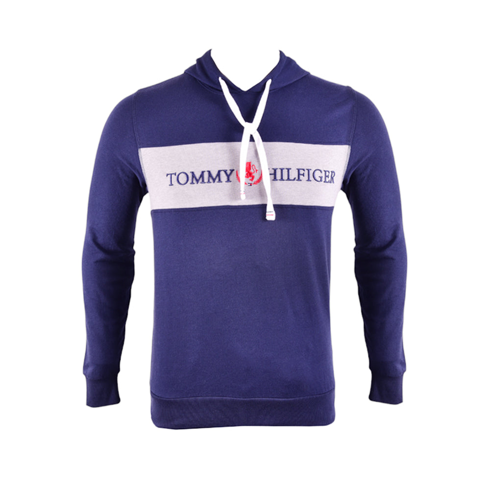 TH MEN L/S HOODIE 09T4156-410 NVY L (IR)