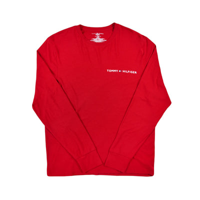 TH MEN L/S R-NECK/SHIRT 09T4121-636 NVY L (IR)