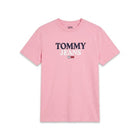 TH MEN S/S R/NECK T.SHIRT 78J8173-690 PNK M (IR)