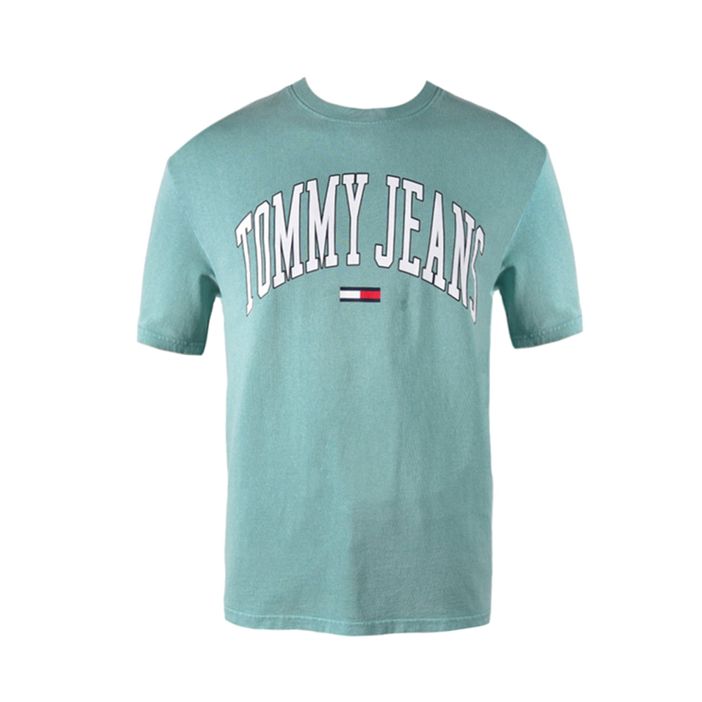 TH MEN S/S R.NECK SHIRT XJ00860400S GRN M (IR)