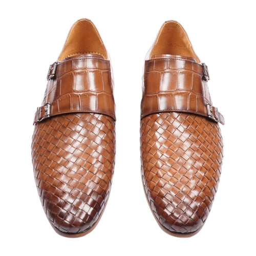 EXCELLENT MEN SHOES A86-15 BRN IR 41